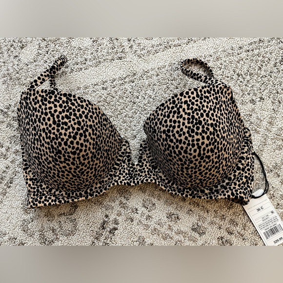 NWT Shade and Shore Light Lift Leopard Print Bra - Picture 5 of 6